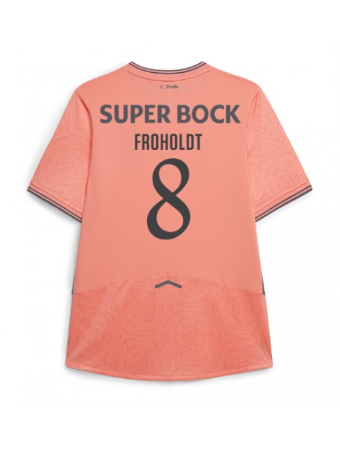 Muži Futbalové oblečenie Porto Victor Froholdt #8 2025-26 Krátky Rukáv - Preč Muži Futbalové oblečenie Porto Victor Froholdt #8 2025-26 Krátky Rukáv - Preč